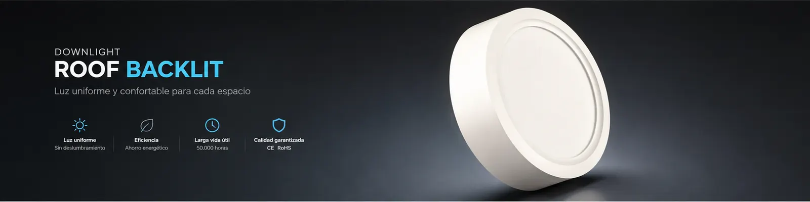 Downlight Roof Backlit 24W 6000K - vista 1