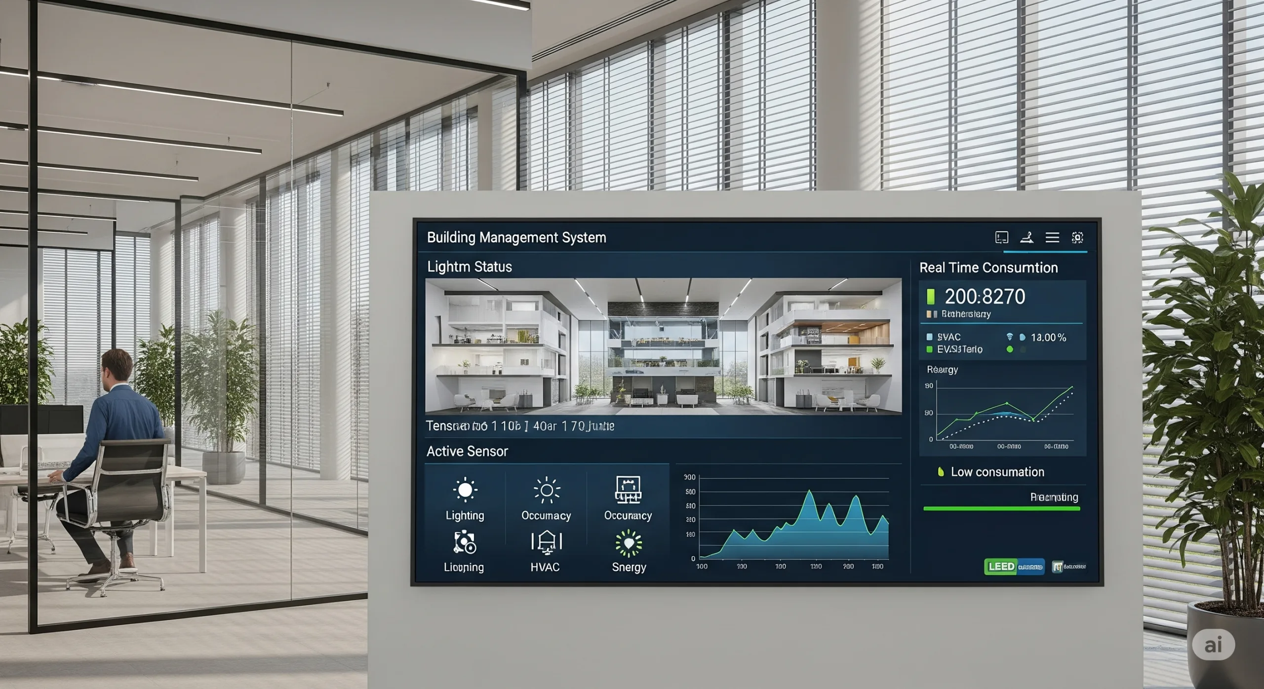 Centro de control inteligente de automatización en acción